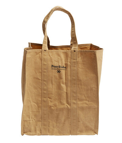 Pony Rider Market Carry All Tote - Waxed Clay