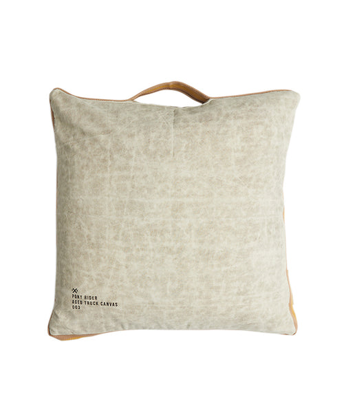 Pony Rider Mr Slow Cushion Cover - Natural Recycled - Donkey/Clay Detail - 55*55