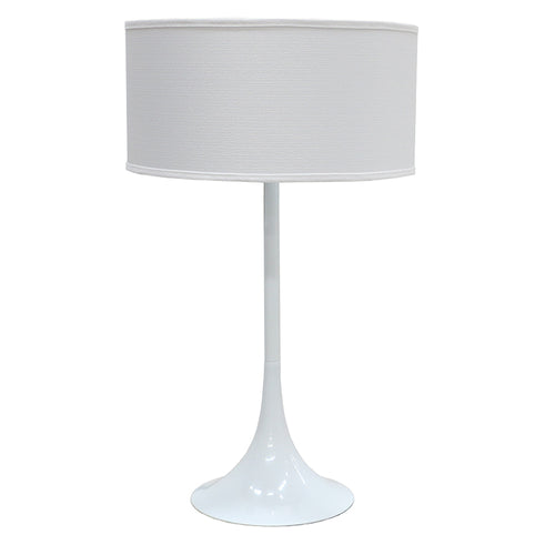 Emerald Table Lamp - White