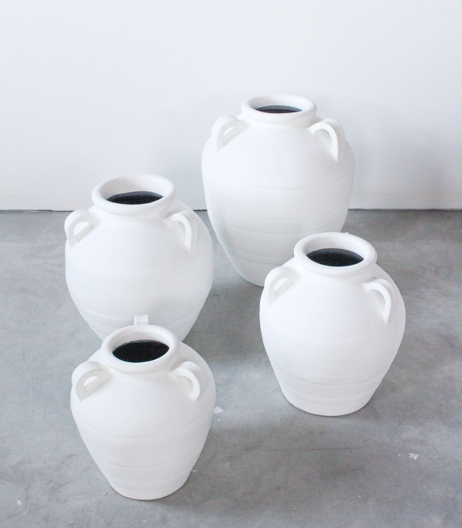 Urn With Handles - Milky White - XS