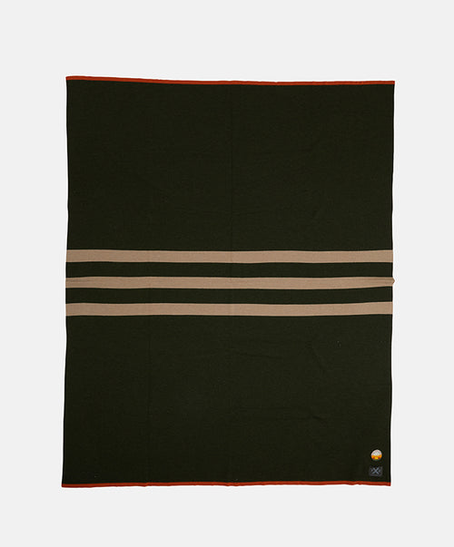 Pony Rider Outback Blanket - Khaki Melange W/Stripe