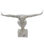 Crouching Man - Marble Finish