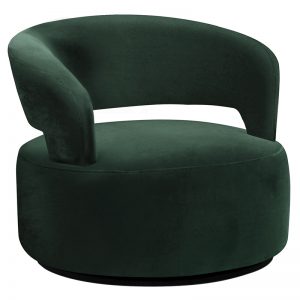 Indiana Swivel Armchair - Moss
