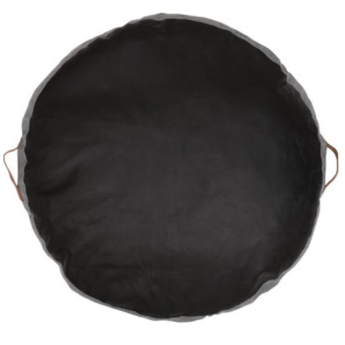 Amigos De Hoy Floor Cushion Round - Black