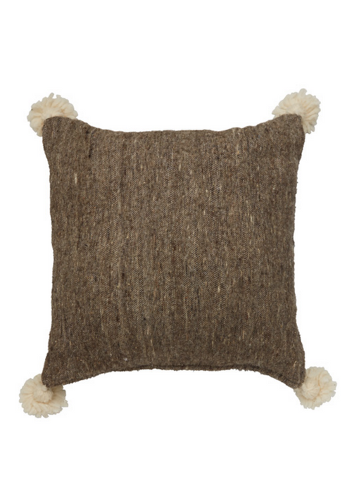 Barefoot Gypsy Lina 50x50 - Natural/Ivory Pom Pom