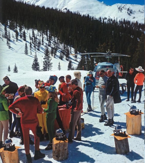 Slim Aarons Snowmass Picnic - Framed