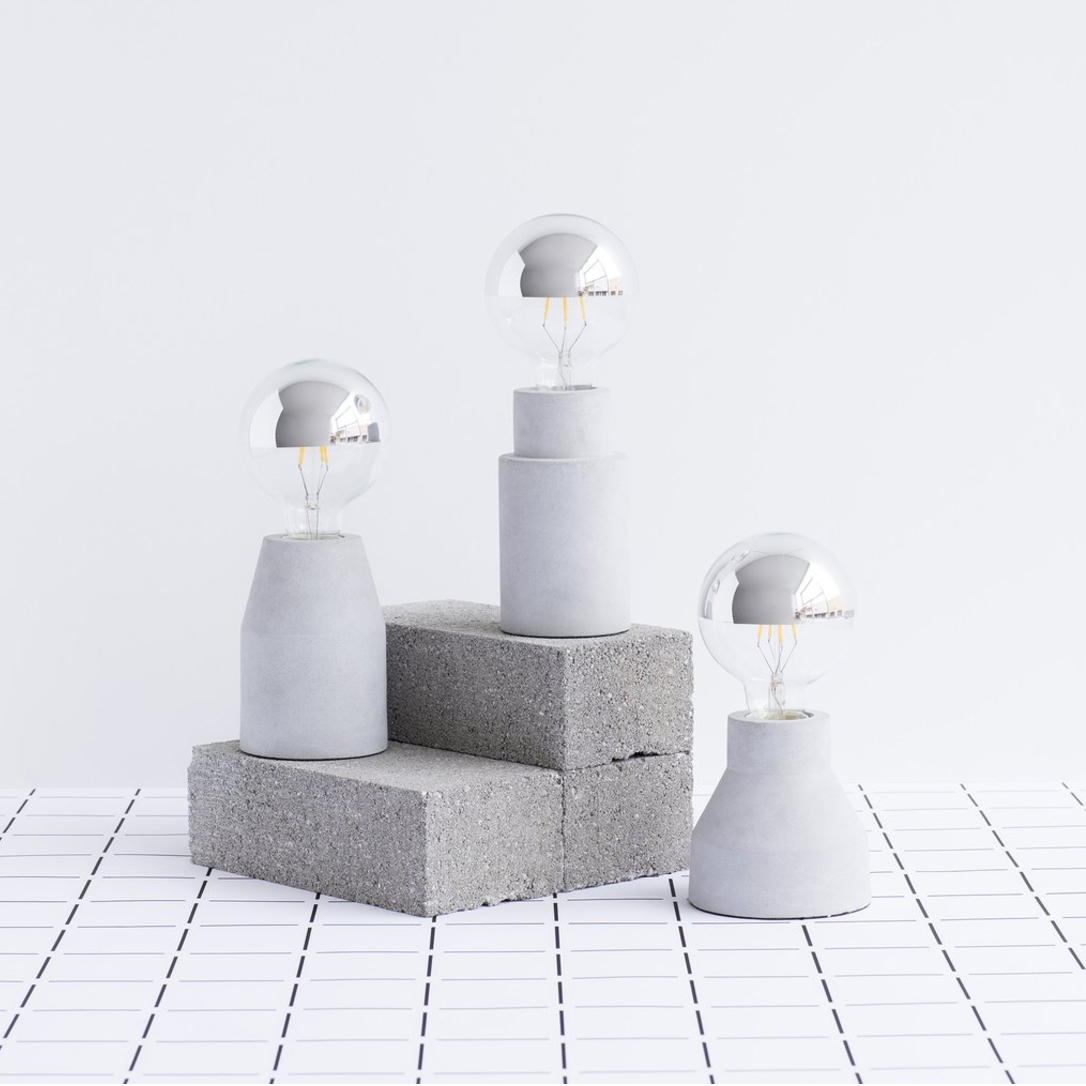Milk & Sugar Scout Concrete Lamp Medium 24cm