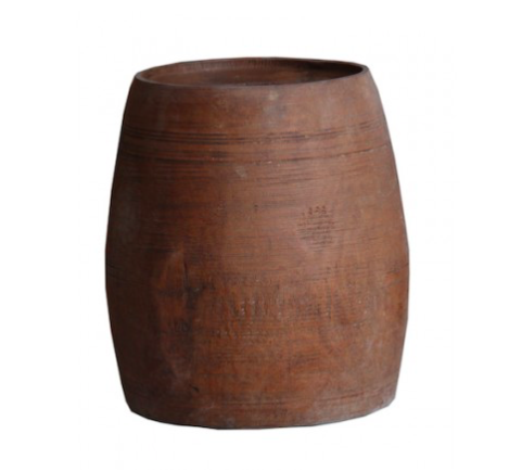 Loft Collection Wooden Pot - Indian Himachal