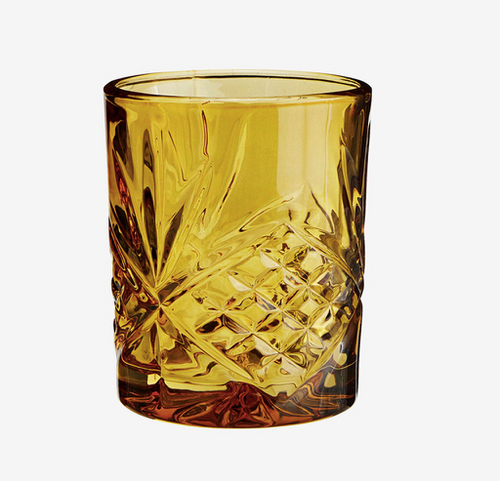 Madam Stoltz Drinking Glass - Amber
