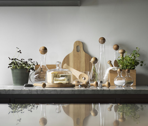 Sagaform Oval Oak Wine Carafe