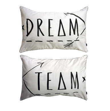 Ourlieu Pillow Slips  Dream Team - Black