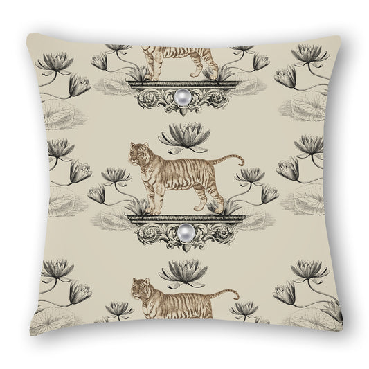 Imperial - Tigers - Milk - Cushion Cover