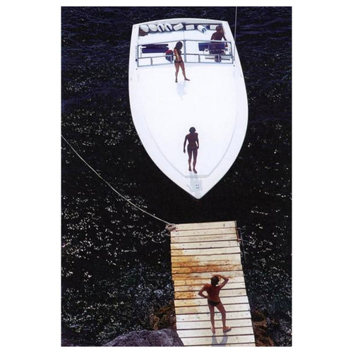 Slim Aarons Speedboat Landing - Framed