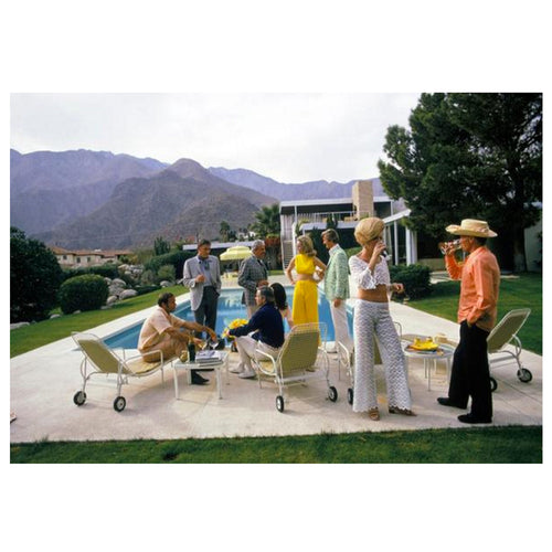Slim Aarons Desert House Party - Framed