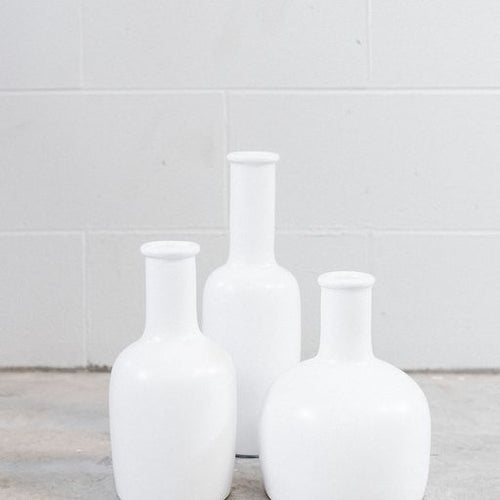 Vase Set Trio - Milky White